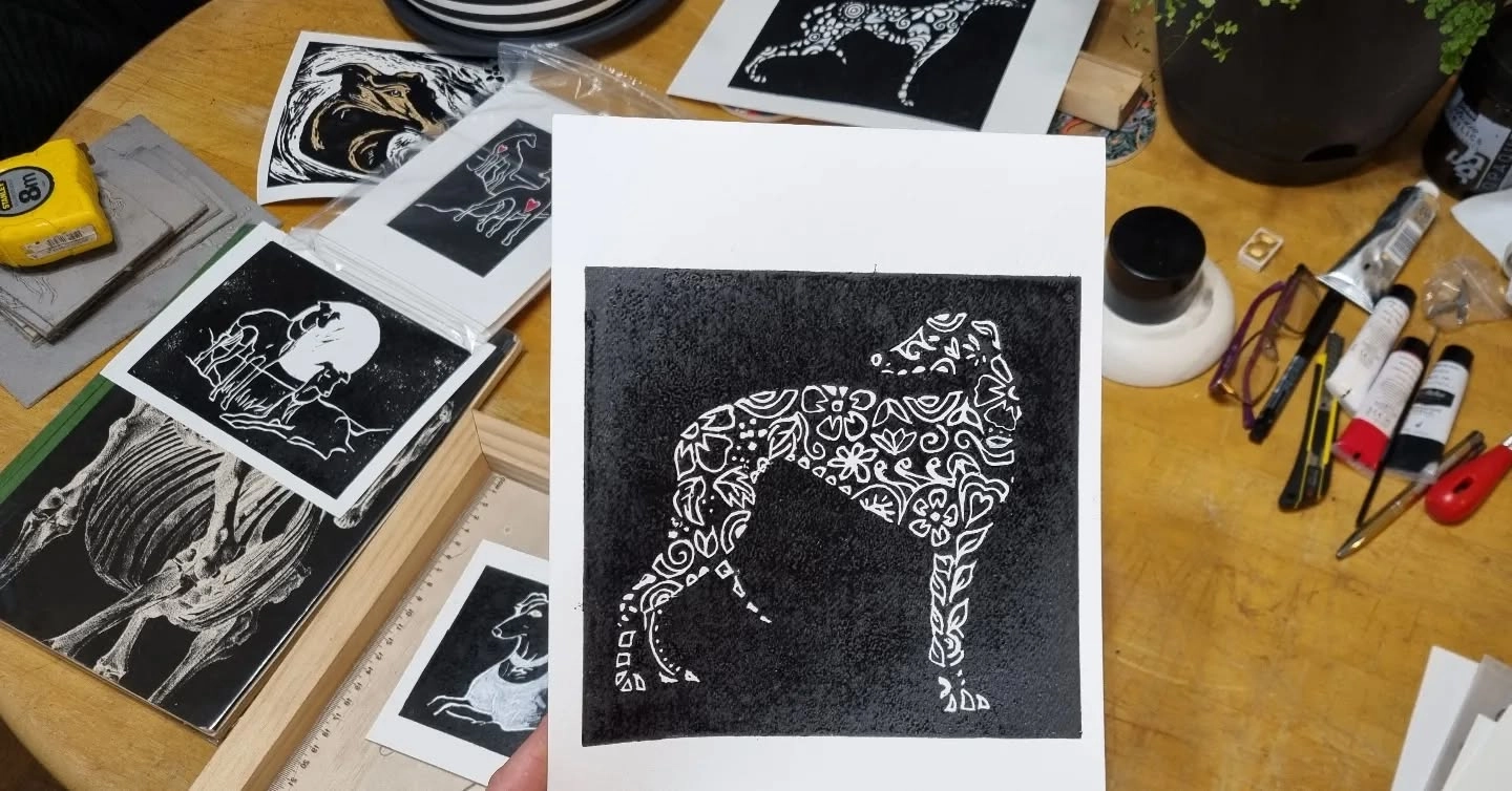 Instagram thumbnail: print close-up