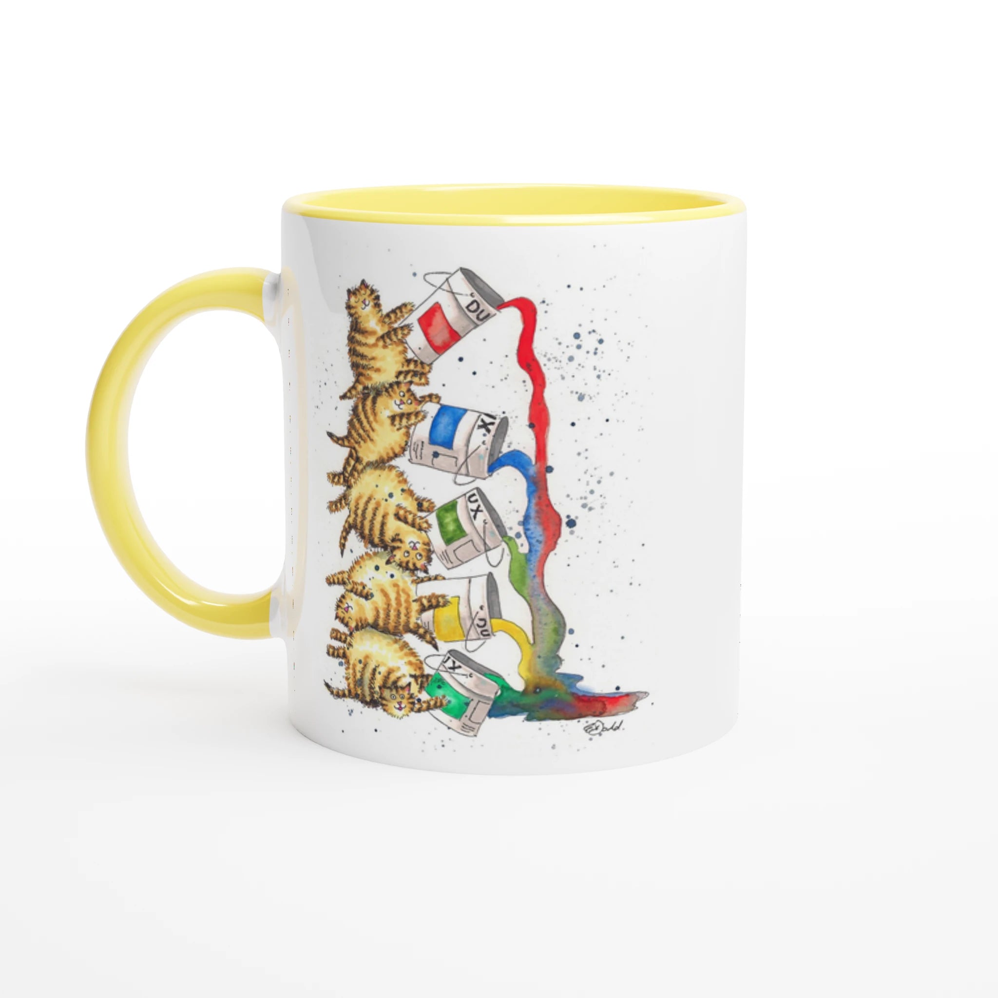 Creative Cats Mug - 11oz Ceramic Cup by Elizabeth Dodd - image 4