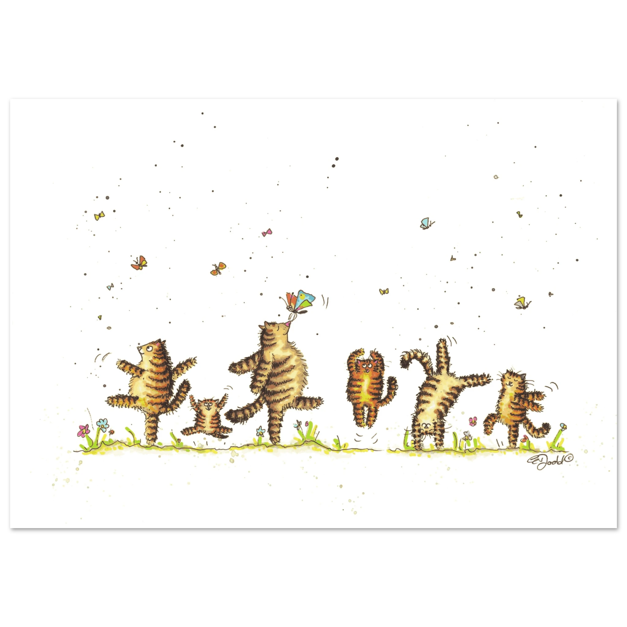 Dancing Tabbies Poster - 4 Sizes - image 1