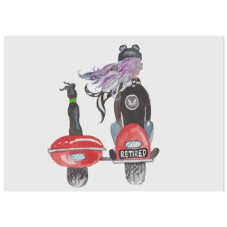 Greyhound Sidecar women's crewneck T-shirt with greyhound sidecar design