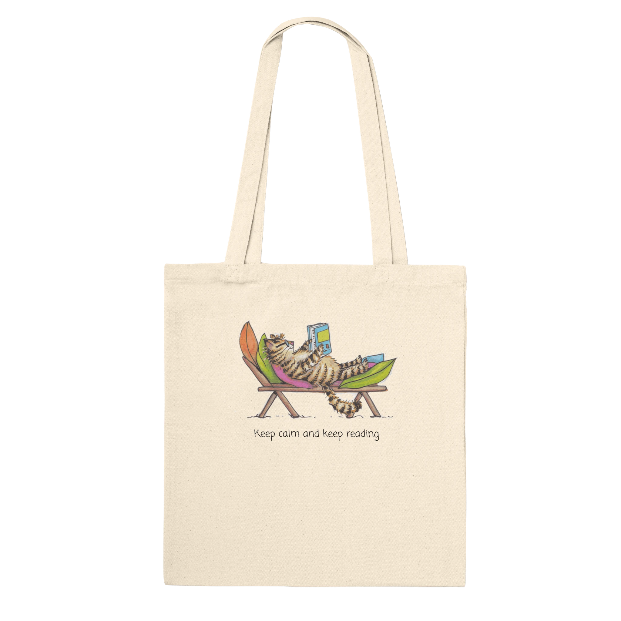 Keep Calm and Keep Reading - Premium Tote Bag - image 1