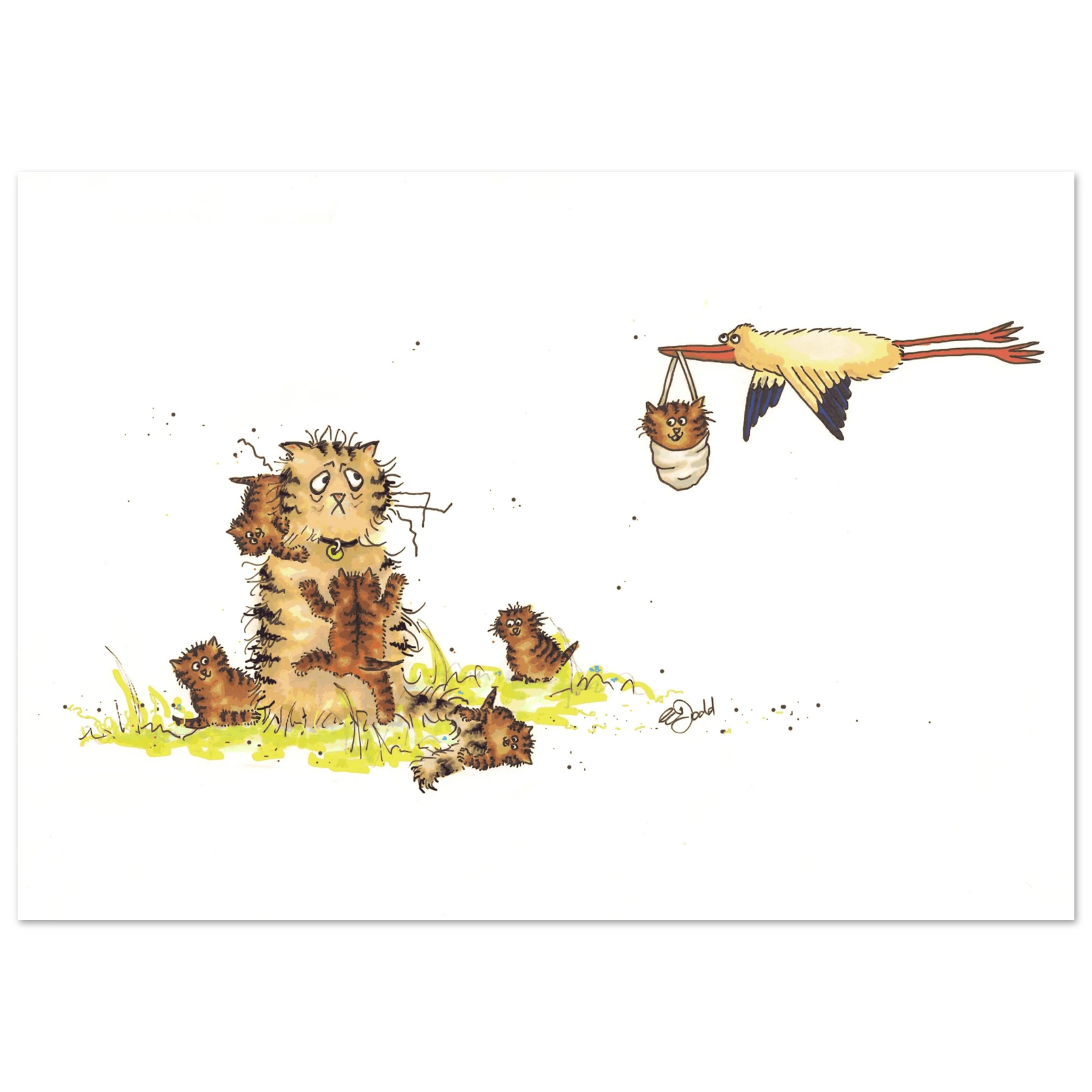 Struggling Cat Mum Poster - 4 sizes - image 1